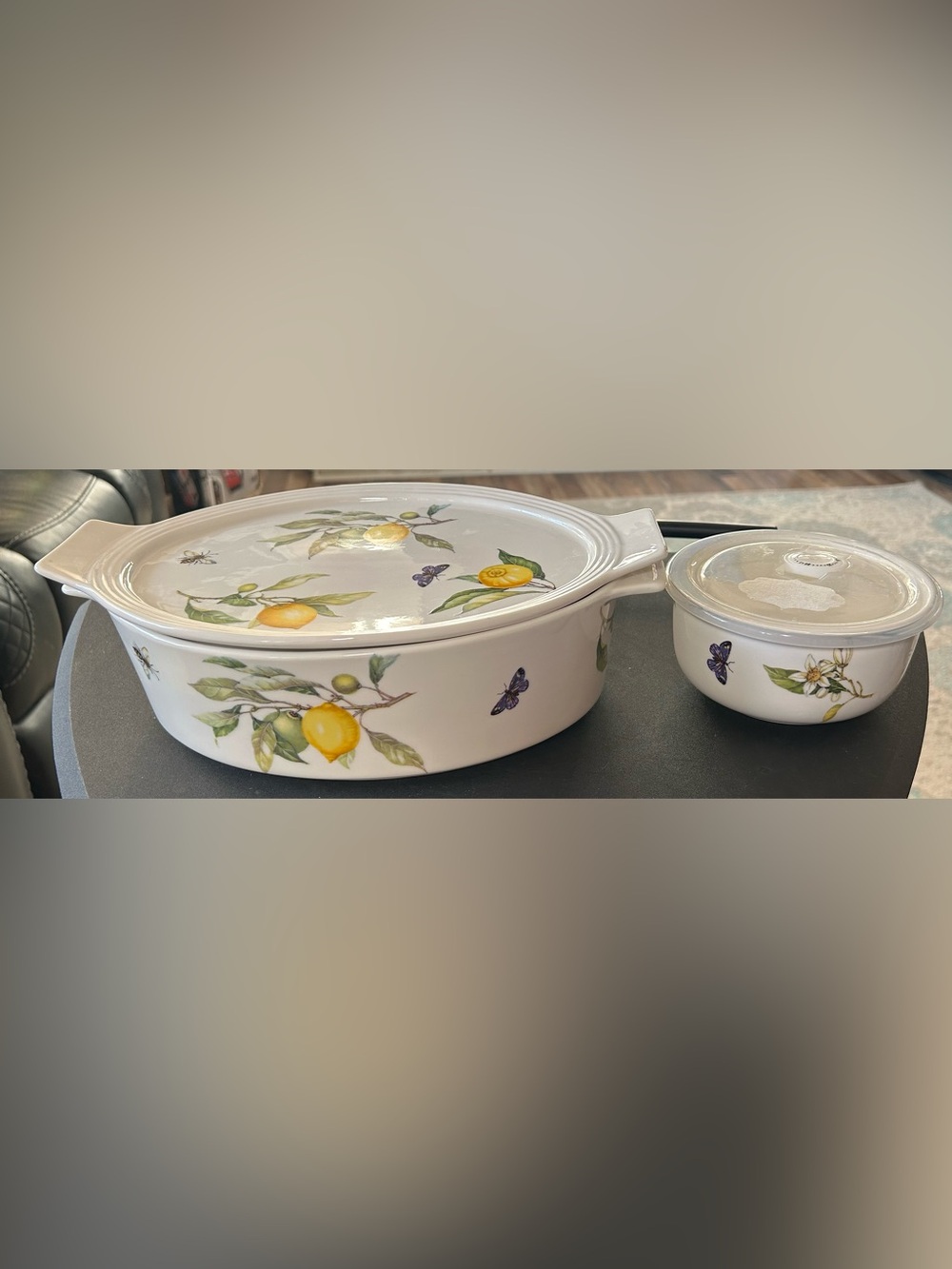 Grace Pantry covered casserole dish & small bowl w/lid